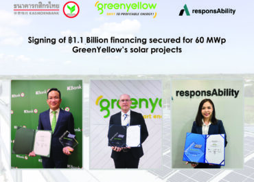 GreenYellow secures 1.1 billion Baht project finance to expand solar project development in Thailand