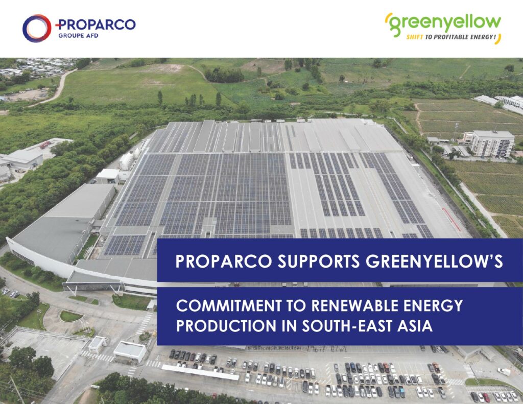 GreenYellow Asia financing with Proparco
